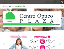 Tablet Screenshot of centropticoplaza.com